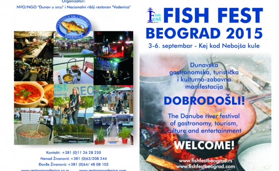 Fish Fest Beograd – od 3. do 6. septembra 2015. na keju kraj Nebojšine kule